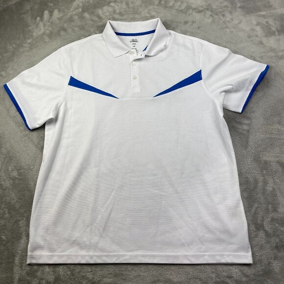 Haggar Other - Haggar Cool 18 Performance Short Sleeve Polo Shirt Men's Size Large